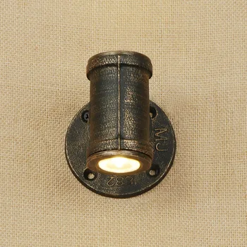 

Sale LED Loft Industrial 2 lights iron rust Water pipe retro wall lamp Vintage sconce lights for bedroom restaurant bar bathroom