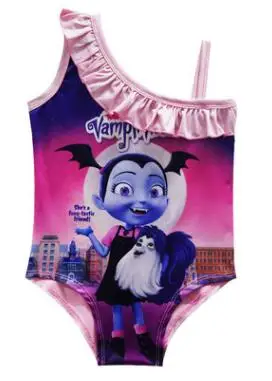 Vampirin/детская одежда для купания для девочек, модель года, купальный костюм с милым пони купальный костюм с русалочкой, 1 предмет пляжные вечерние купальные костюмы для маленьких девочек