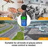 Digital Sound Level Meter，Noise Volume Measuring Instrument Decibel Monitoring Tester with 30-130dB Noise Audio Volume Test 6