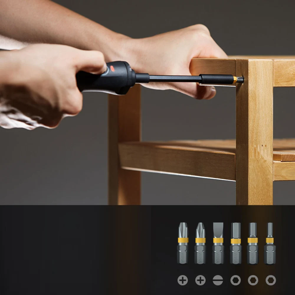 Xiaomi wiha zu Hause электрическая отвертка умный дом инструменты Высокая точность двойной двигатель ремонт инструменты с Светодиодный индикатор