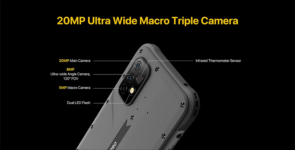 latest umidigi UMIDIGI BISON X10 Pro Rugged Phone 4GB / 6GB RAM+128GB ROM With Infrared Thermometer 6150mAh 6.53'' Android 11 MTK Helio P60 NFC poco best phone