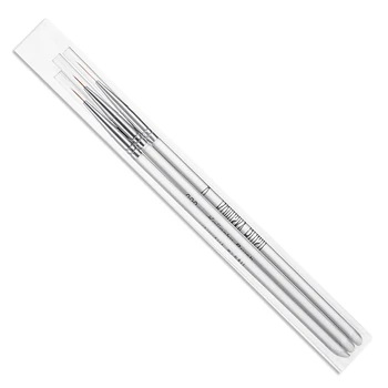 

3Pcs/Set Gel Drawing Painting Nail Liner Brush Transparent Acrylic Handle Nail Art Brushes For Manicure Tool Set