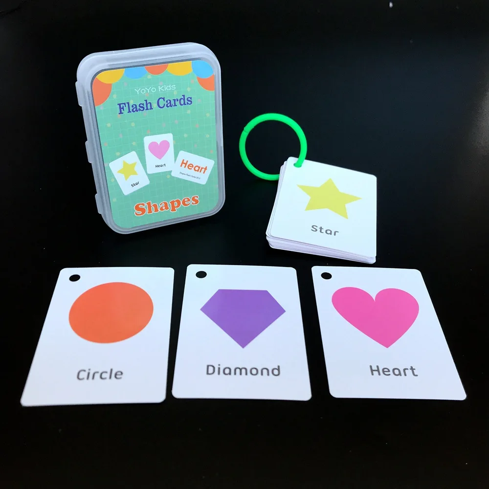 Early Learning Flash Card Kid Animal Shape Colour Body Number Alphabet Fruit Weather Kids Education DS29 6