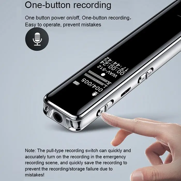 Шумоподавление Диктофон большой емкости не поддерживается MP3-плеер oled-экран литиевая батарея 2880 минут