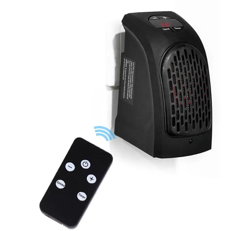 

400W Electric Heater Wall Warmer mini Fan Heater with Remote Control portable heater Sleeping Indoor Heater 2 Modes Adjustable