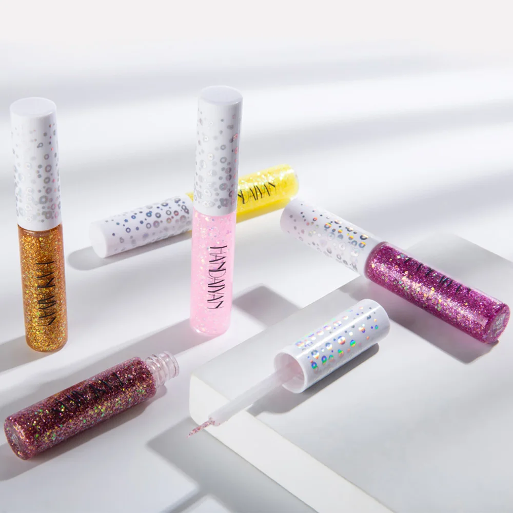 HANDAIYAN 12Colors/Set Diamond Glitter Liquid Eyeshadow Pencil Eyes Makeup Highlighter Shimmer Waterproof Eye Shadow Cosmetic