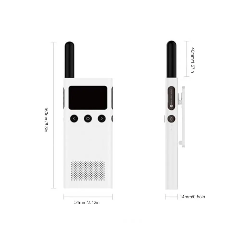 Original Xiaomi Mijia Smart Walkie smart Talkie With FM Radio Speaker Standby Smart Phone APP Location Share Fast Team Talk new