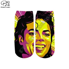 PLstar Космос Прямая ; Майкл Джексон моды 3dprint Для женщин/мужчин/для мальчиков и девочек, в стиле Харадзюку; цветная повседневная обувь короткие носки Style5