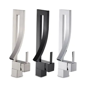 

Waterfall-style bathroom faucet, basin faucet. Hot and cold water faucet, ceramic valve spool. F1FC