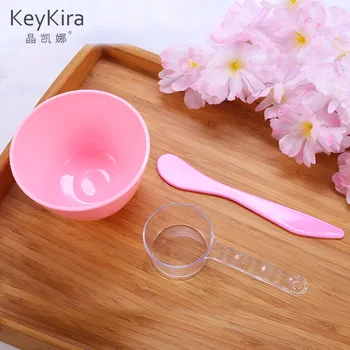 

PVC Soft Facemask Bowl Three-piece Set Mask Powder Transfer Film Tool Three-piece Set Facemask Bowl Facemask Spoon Facemask Rod