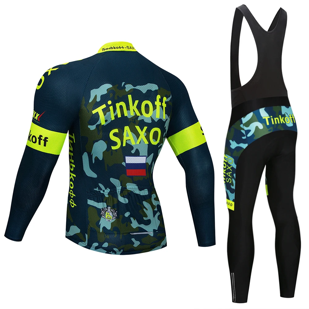 Tinkoff комплект велосипедной одежды с длинными рукавами Pro Team Jersey мужской дышащий костюм Спортивная одежда для езды на горном велосипеде