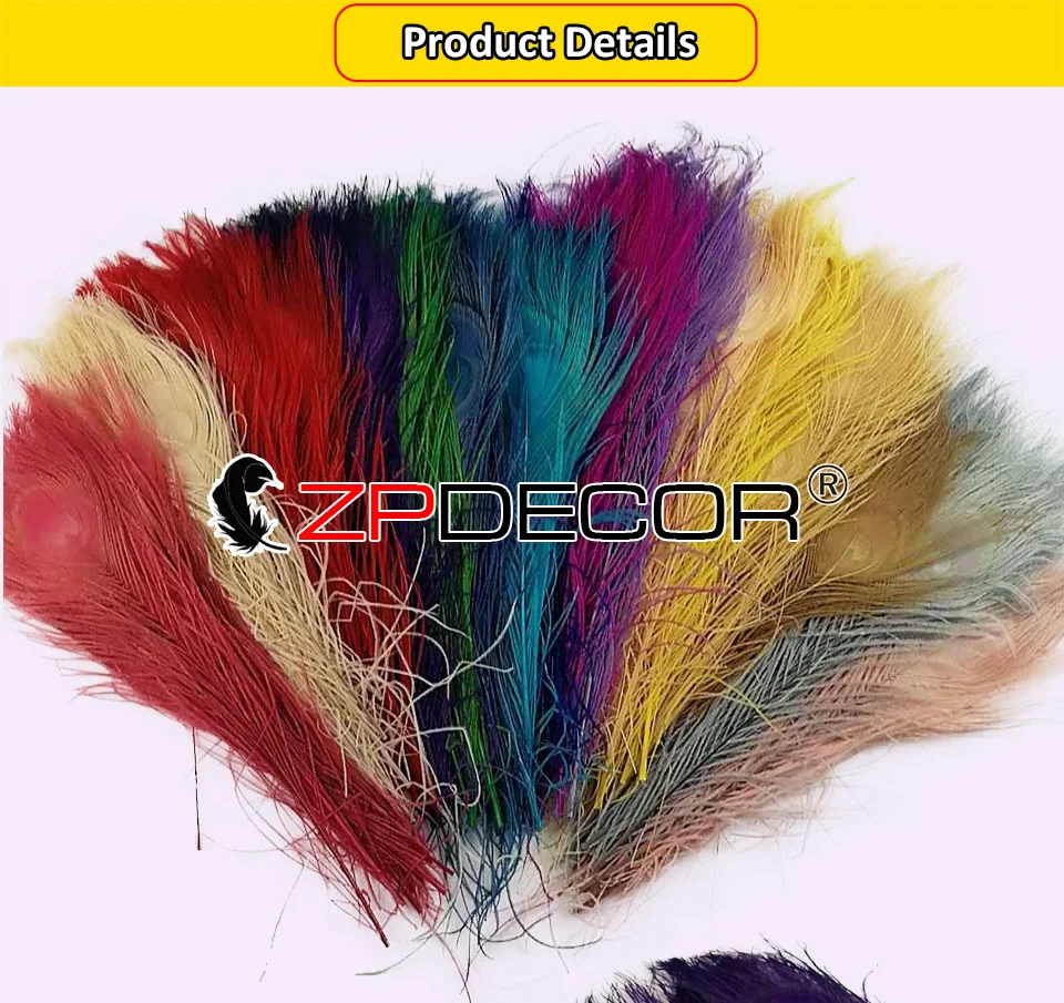 Zpdecor 30-35 см Перья павлина использовать Искусство и ремесла