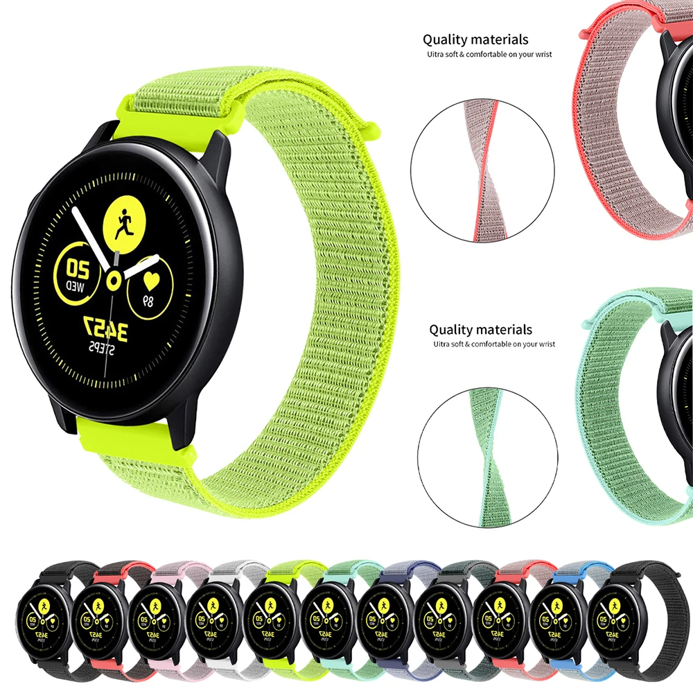 Ремешок 22 мм 20 мм для samsung gear S3 s2 sport Frontier Classic galaxy watch active 2 42 мм 46 мм ремешок huami amazfit bip huawei gt 2