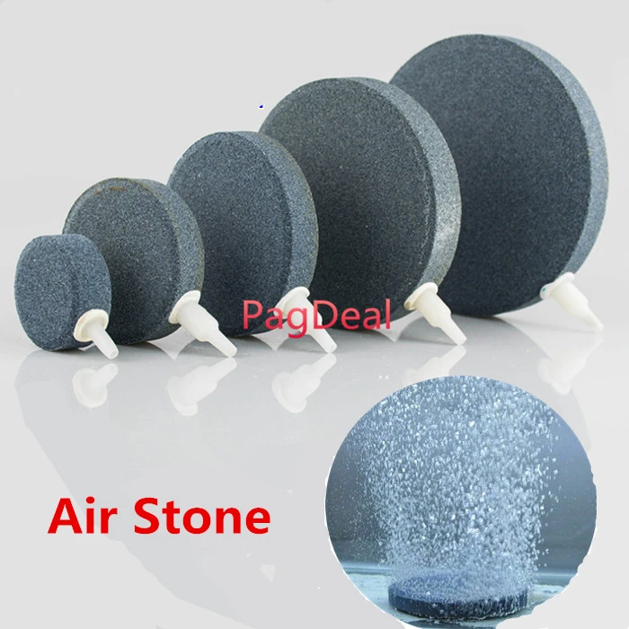 

4 6 8 10 12 15cm Air Stone Diffuser Aquarium Fish Tank Ponds Oxygen Air Ceramic Bubble Disk Stone Free Shipping