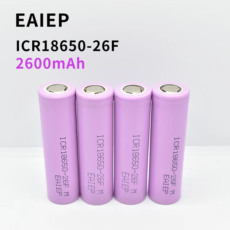 4 шт. оригинальная литиевая аккумуляторная батарея EAIEP ICR18650 3 7 В 2600 мАч 18650 для