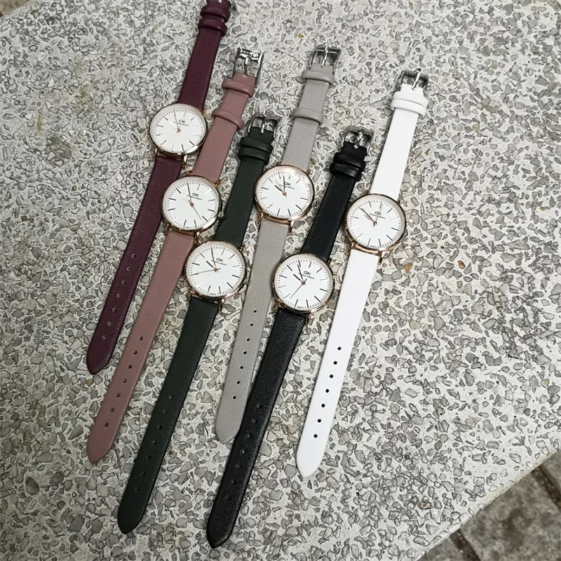 Semplici orologi bianchi neri moda donna orologio al quarzo di marca di  lusso orologio Casual da donna in pelle orologio da polso da donna Relogio  Feminino|Women's Watches| - AliExpress