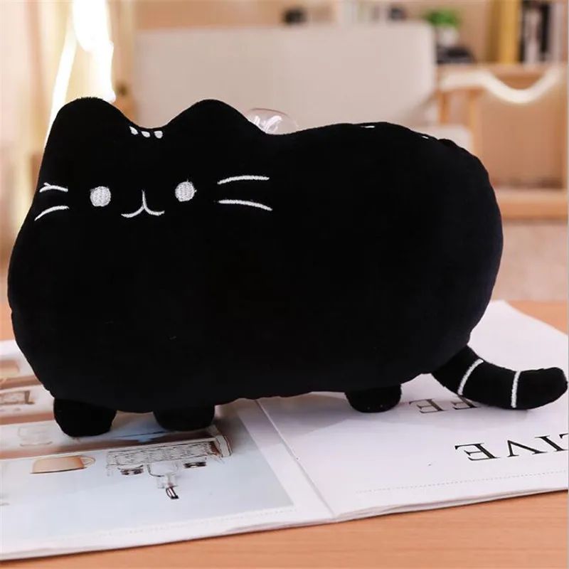 HANDANWEIRAN 1pcs 25cm Creative cute big face cat plush doll high grade pp cotton padded decorative 3