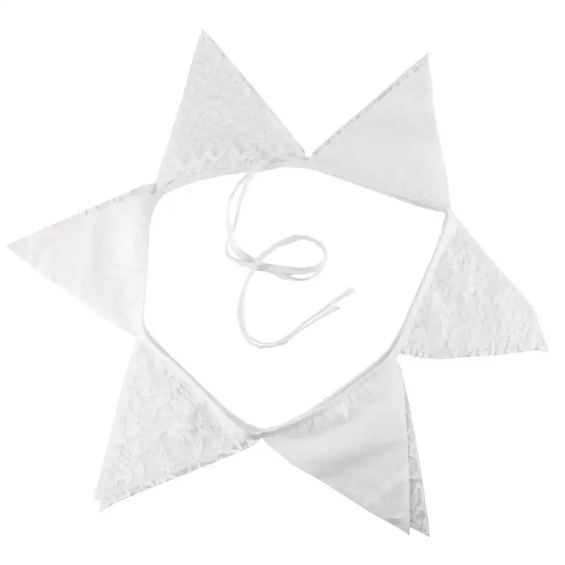3 м винтажные джутовые флажки из мешковины баннеры 13 флаги Свадебные Вымпел