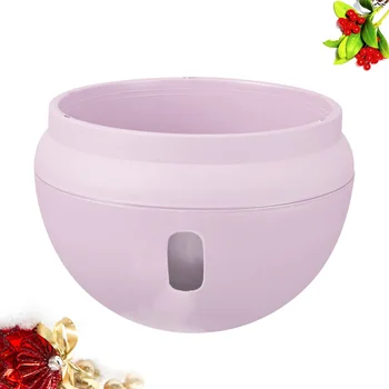 

1pc Hanging Flowerpot Plastic Succulent Planter Decorative Plant Orchid Hanging Pot with Chain - Size L (Pink)