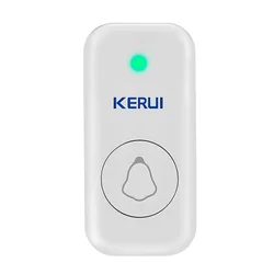 Wireless Outdoor Doorbell with 57 Melodies and 300M Range - Waterproof Button, Plug and Play - UK Plug (1 button - WH)
