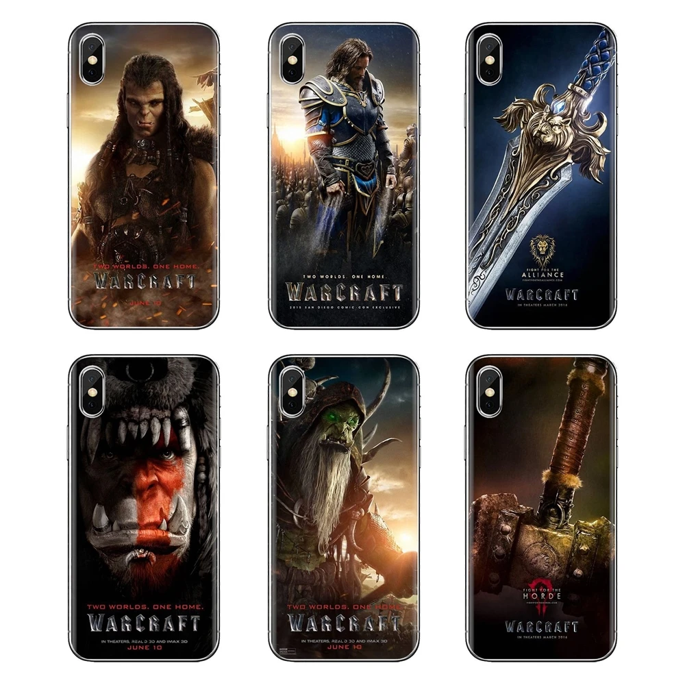 Силиконовые чехлы для iPhone XS Max XR X 4 4s 5 5S 5C SE 6 6S 7 8 Plus samsung Galaxy J1 J3 J5 J7 A3 A5 2016 WOW Warcraft Art