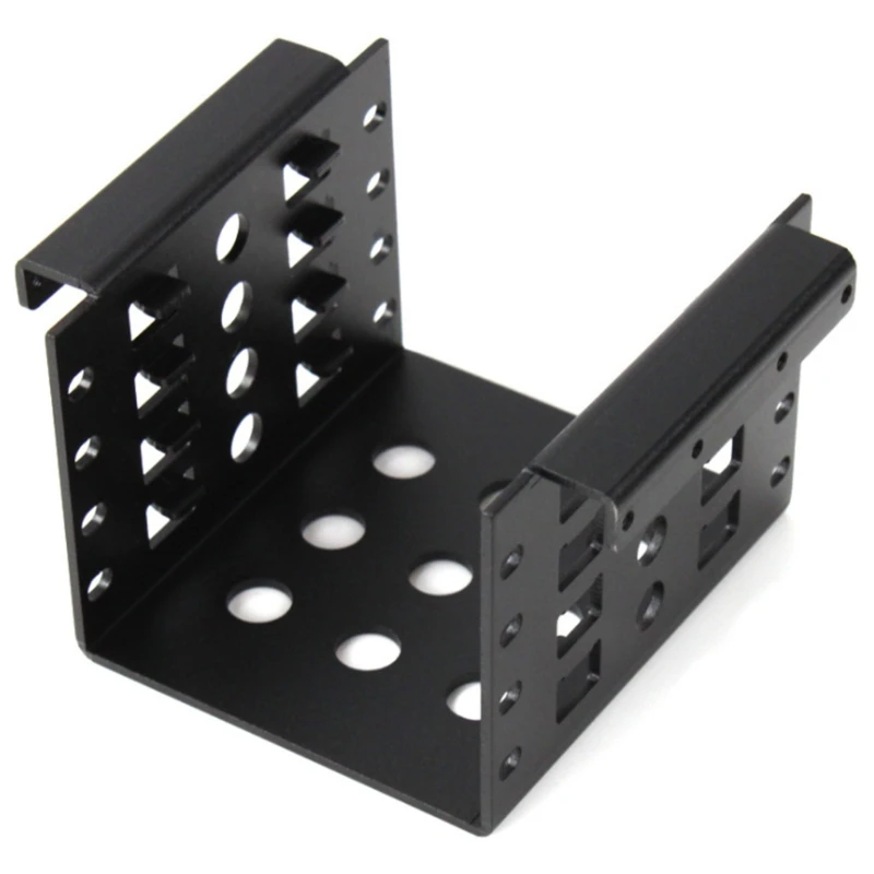 Hard disk rack Aluminium Alloy 4-Layer for 2.5-Inch HDD/SSD Chassis bracket shelf Black