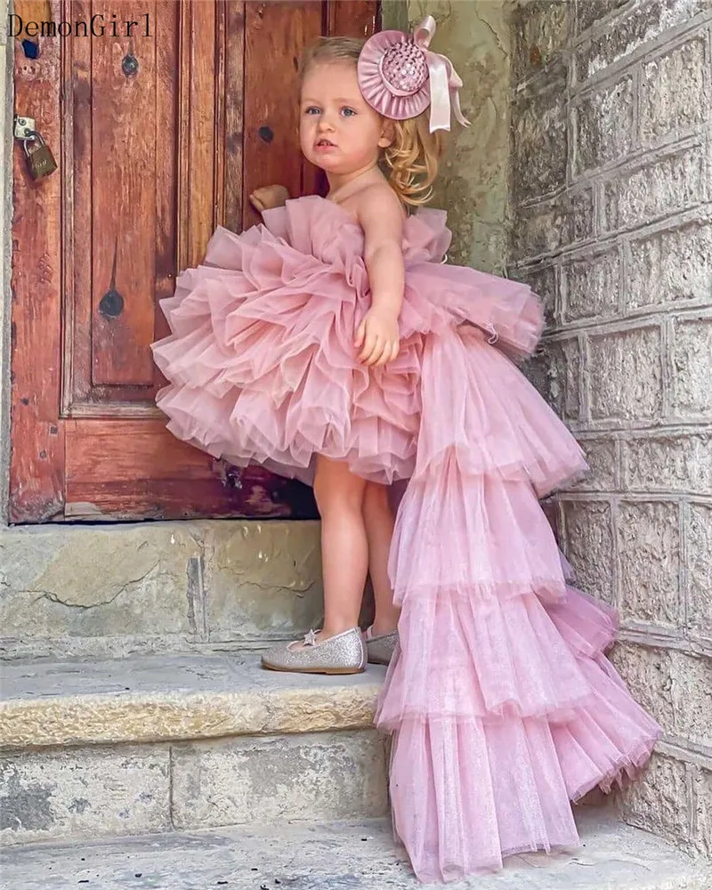 Bridesmaid Dress Kids Maxi Romper Baptism Dress For Baby Girl