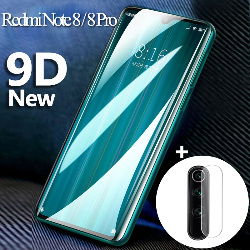 Натуральная 2 в 1 защитная пленка из закаленного стекла для xiaomi redmi note 8 note8 pro 8pro
