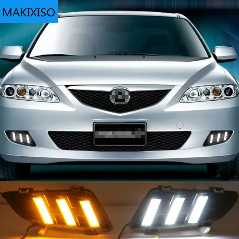 

1 set for Mazda 6 Mazda6 2003 2004 Driving DRL Daytime Running Light fog lamp Relay LED Daylight car styling free shipping