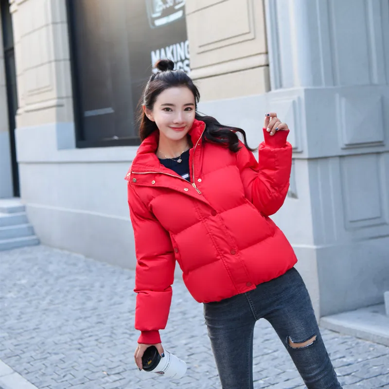 

Cotton-padded Clothes Cotton Coat Women's 2018 Autumn And Winter New Style Korean-style Short Students BF Loose-Fit down Coat Ve