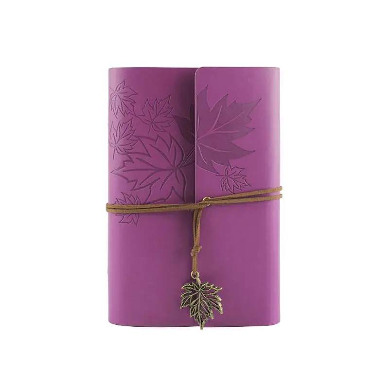 

Leather Writing Journal Notebook, Classic Spiral Bound Notebook Refillable Diary AXYF