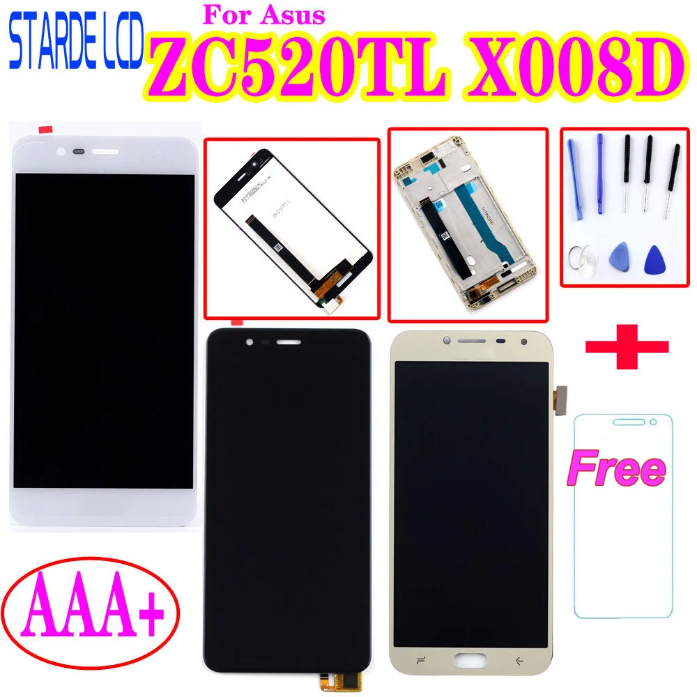 ЖК-дисплей AAA + для Asus Zenfone 3 Max ZC520TL X008D сенсорный экран с дигитайзером в сборе