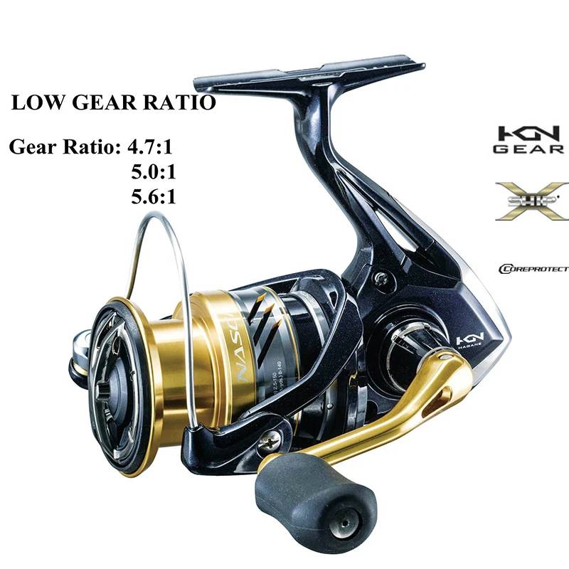 SHIMANO NASCI Оригинал 1000 2500 C3000 4000 низкое передаточное число 4 7: 1 5 0: 6: HAGANE Gear
