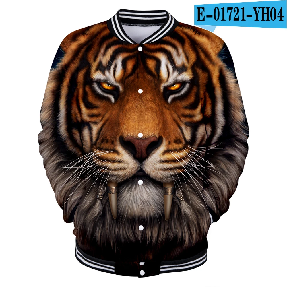 3d бейсбольная куртка пальто мультфильм Король костюм льва модная Толстовка для мужчин и женщин толстовки унисекс с длинными рукавами 3D толстовки куртки Топ - Цвет: 15