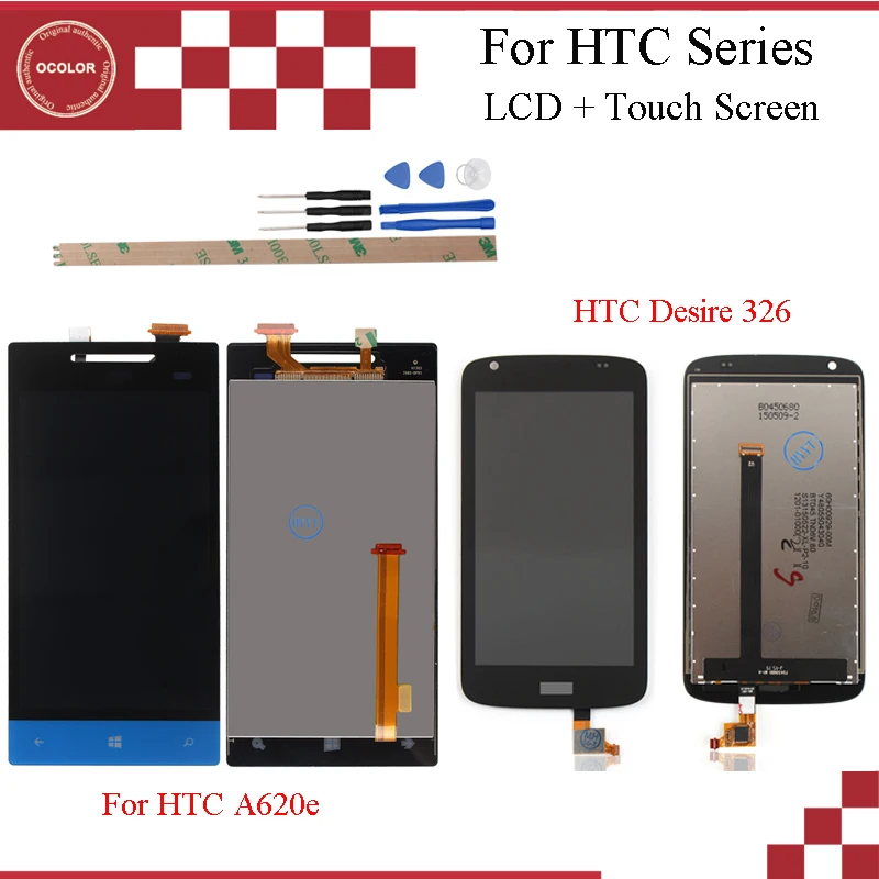 Ocolor для HTC Desire 326LCD дисплей и сенсорный экран дигитайзер в сборе Windows Phone 8S A620e