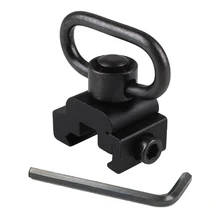 QD Sling Swivel With Picatinny Rail Mount Quick Release Push Button Attachment Tactical Hunting Accessories