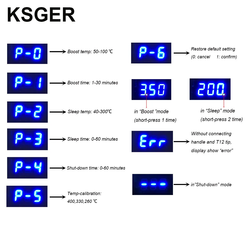 KSGER T12 Digital STM32 Soldering Station T12 Iron Tips Auto-Sleep Boost Aluminum Alloy Quick Heating 907 ABS Handle DIY Tools