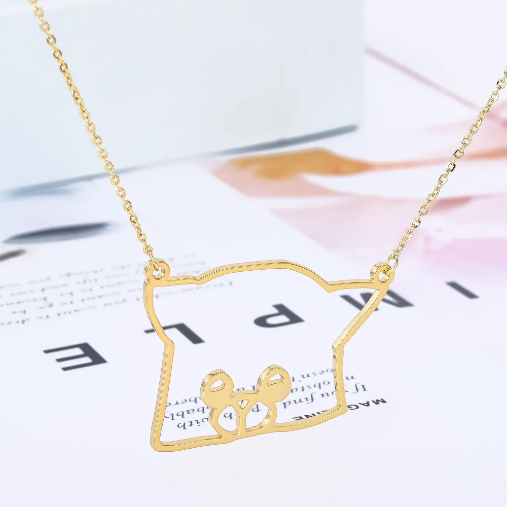 METOO корейский полый сердце c гравированной пластиной имя ожерелье Дети Медь ожерелье для женщин пара кулон ожерелье цифры ювелирные изделия золото