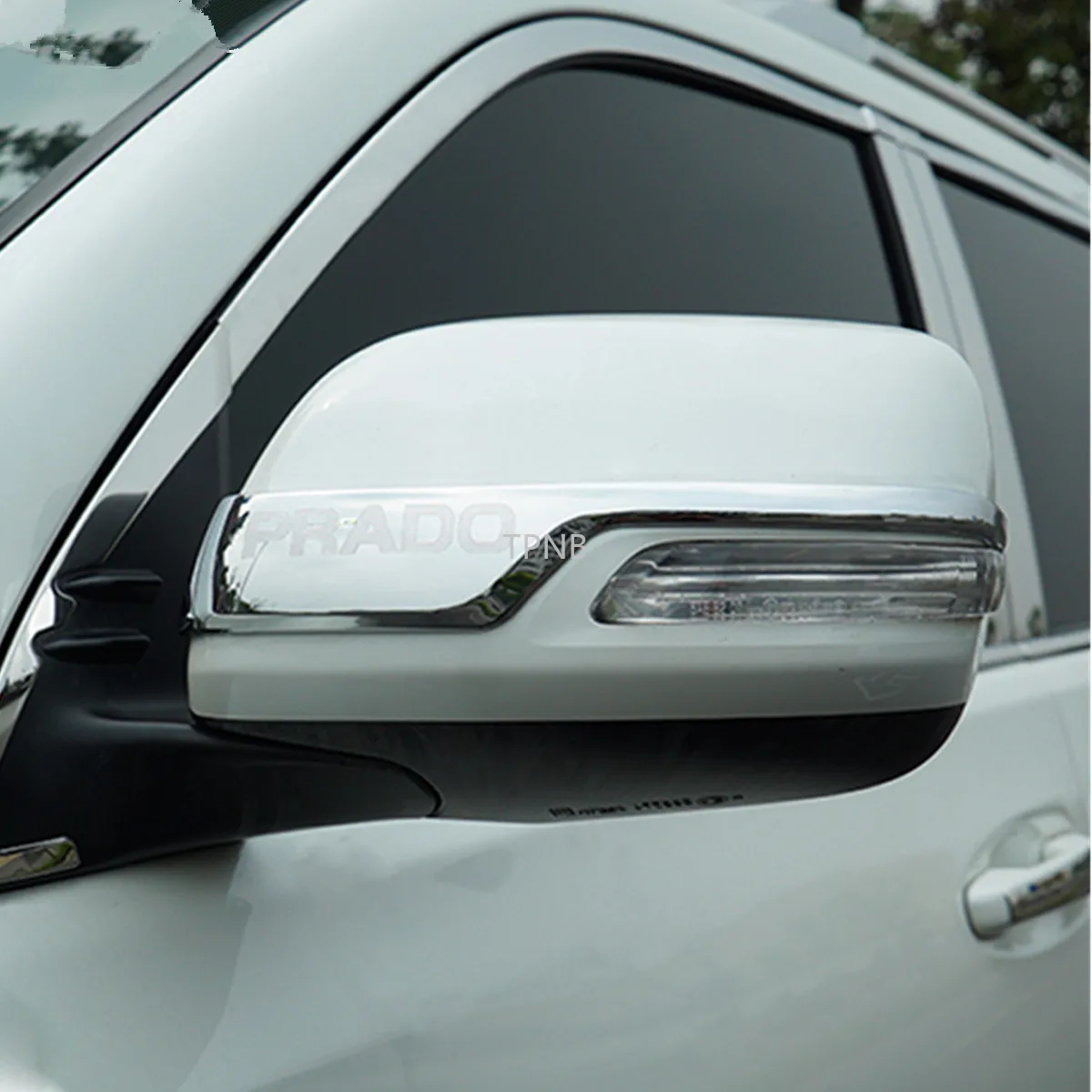 Best 2PCS Rear View Mirror Rubbing Strip for Toyota Land Cruiser Prado 150 2010 2011 2012 2013 2014 2015 2016 2017 2018 J150 LC150