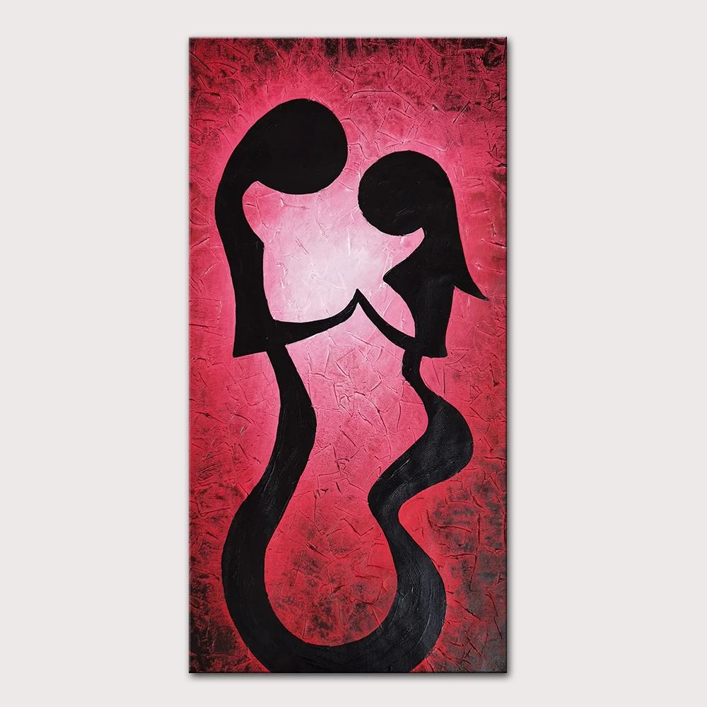 

Mintura Fall In Love Of Lovers Direct From Artist 100% Handpainted Modern Abstract Oil Painting Canvas,Wall Art,Home Decoration