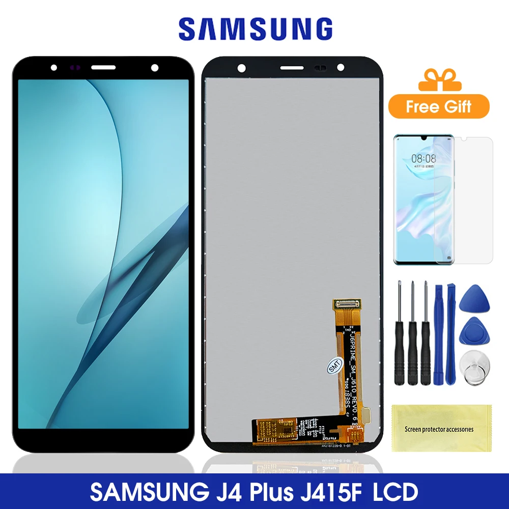 ЖК дисплей 6 0 дюйма J415 для Samsung Galaxy J4 Plus 2018 с сенсорным экраном дигитайзер в сборе