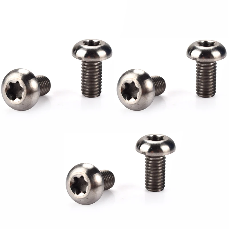 Ti титановый сплав дисковые тормозные винты для ротора T25 Torx MTB Горный шоссейный велосипед тормозные роторы Ti красочные болты M5* 10 мм