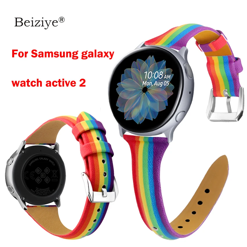 Cinturino In Pelle Per Samsung Galaxy Watch Active 2 44Mm 40Mm Cinturino Per Cinturino Galaxy Watch Active 40Mm Active 2 Wristband