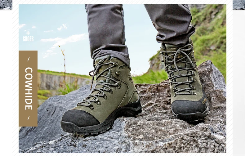 CAMEL мужские кроссовки для активного отдыха треккинговые ботинки Уличная обувь противоскользящая натуральная кожа демпфирующие тактические теплые ботинки обувь