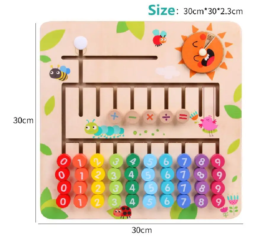 Головоломка Образование Детские деревянные игрушки для математики Монтессори материалы обучения граф раннего возраста Математика образовательная
