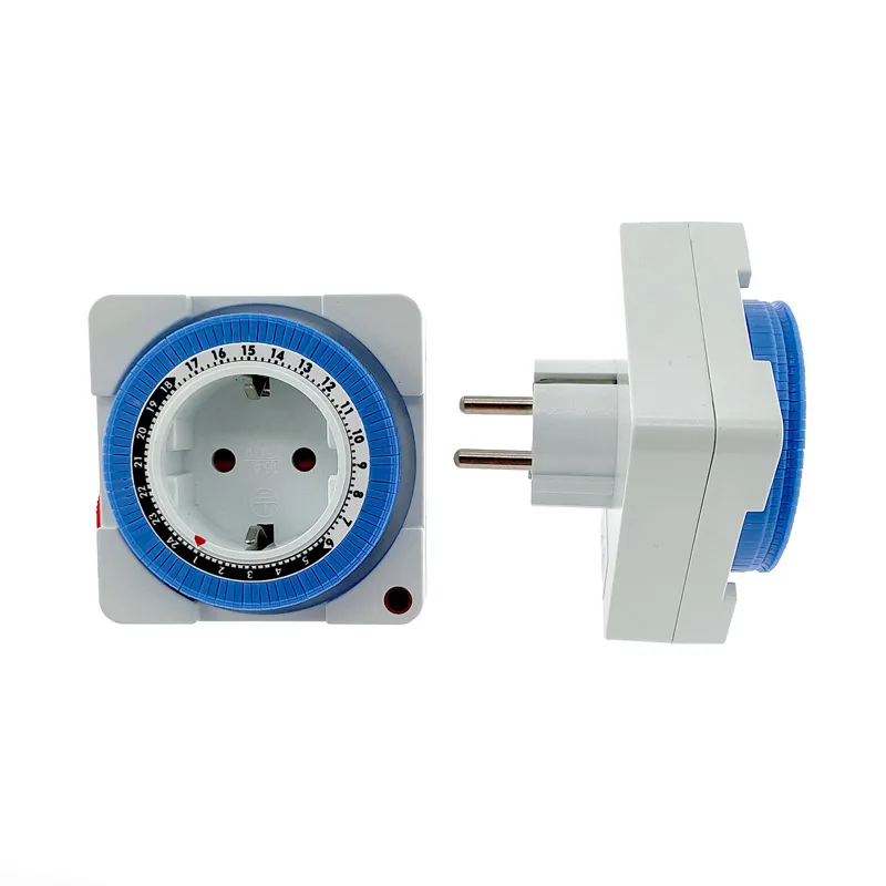 EU Timer Switch Timer 24 Hours Plug in Mechanical Grounded