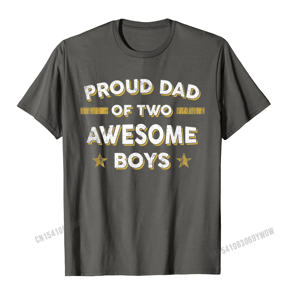 100% Cotton Men Short Sleeve Casual T Shirts Funny Tops & Tees High Quality Casual Crew Neck Tops & Tees Wholesale Mens Proud Dad of 2 Two Awesome Boys T Shirt (Father Papa Daddy)__1007 carbon