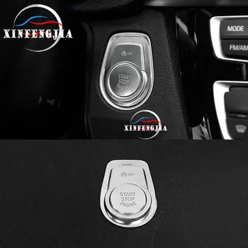 

For BMW 2 3 4 Series 3GT F34 F30 F20 F36 Chrome Ignition Engine Start Buttons Cover Trim