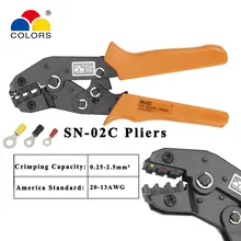 Crimping pliers SN-02C Non-insulated terminals and non-insulated ferrules and Tab receptacles Hand tool lipschitzian and non lipschitzian mappings