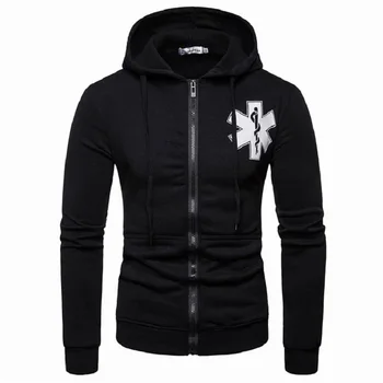 

NEW Autumn and winter Color matching men's casual Hoodie Flower of life